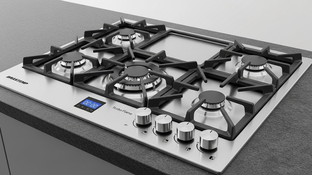 Fogão Brastemp 5 Bocas Inox BYS5PCR