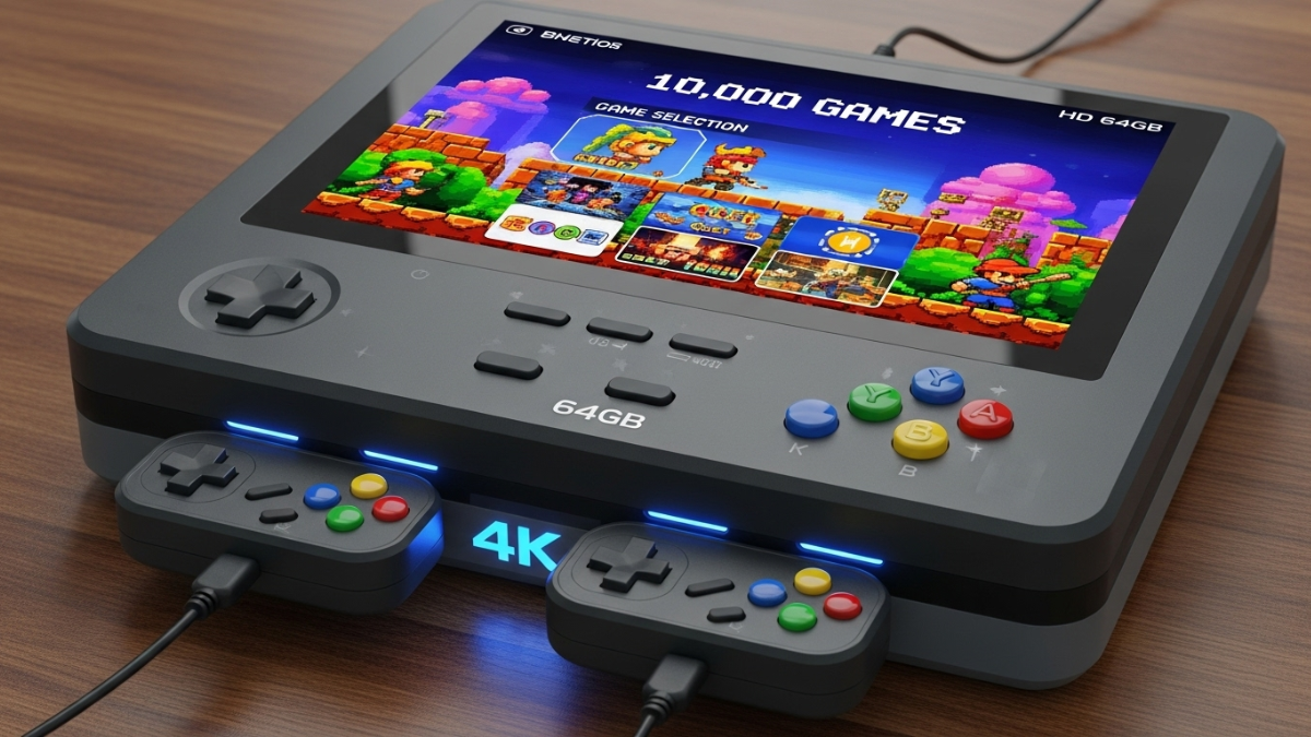 Vídeo Game Retrô 4K 64G com 10.000 Jogos