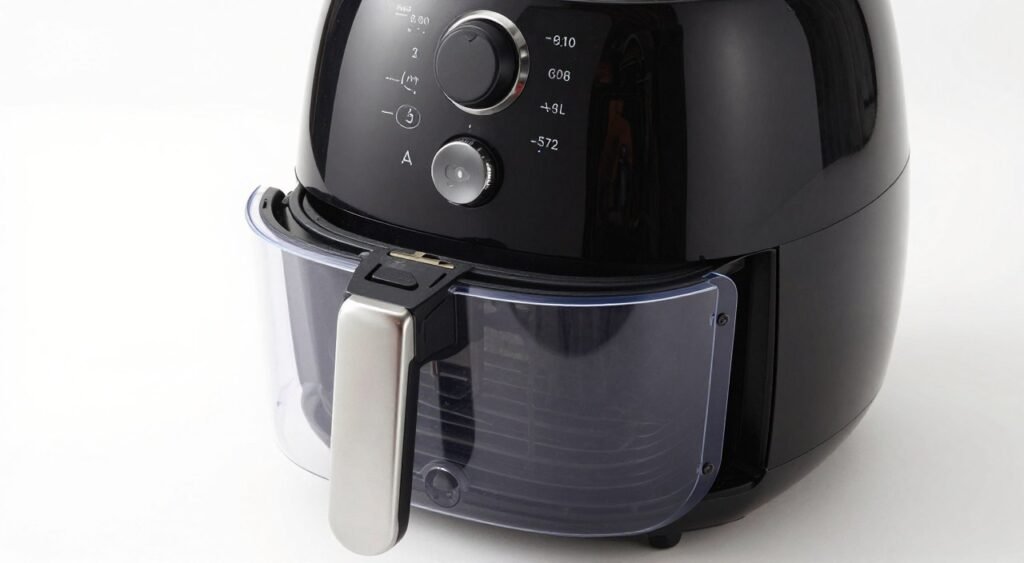 airfryer com viseira transparente