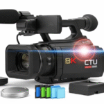 Câmera 8K com fotos 64 MP, Wi-Fi, zoom 18x, tela touch 3